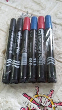 Set of permanent markers for various uses