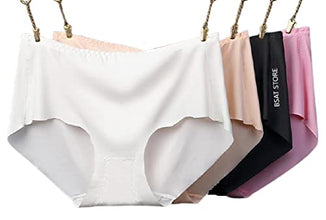 Luxury Silk Touch Seamless Hipster Panties (Multicolor) (Pack of 1)