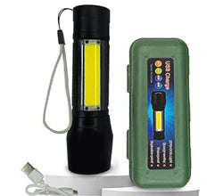 7528  Mini Search Rechargeable Led Long Range Flashlight Emergency Light Torch