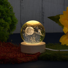 Cosmic Adventure: Astronaut & Moon 3D Crystal Ball Lamp - Illuminate the Mysteries of Space