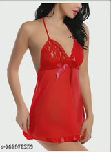 Crimson Seduction Babydoll - Elegance Meets Passion
